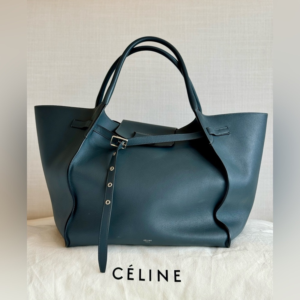 Celine Supple Grained Calfskin Medium Big Bag Slate